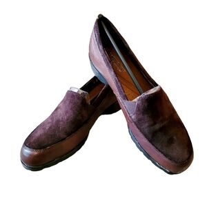 Naturalizer Slip On Women's Brown Leather and Suede Loafers Size 8.5 New in Box